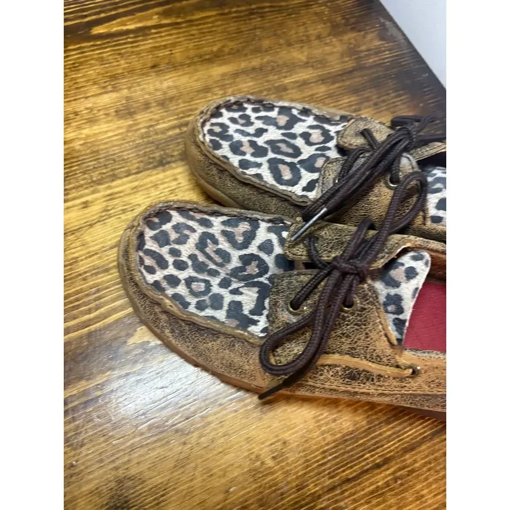 Twisted X Brown Leopard Loafer Size 3M